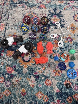 Beyblade Lot Spinners Launchers Ripcords + Misc Tomy Hasbro Good Cond