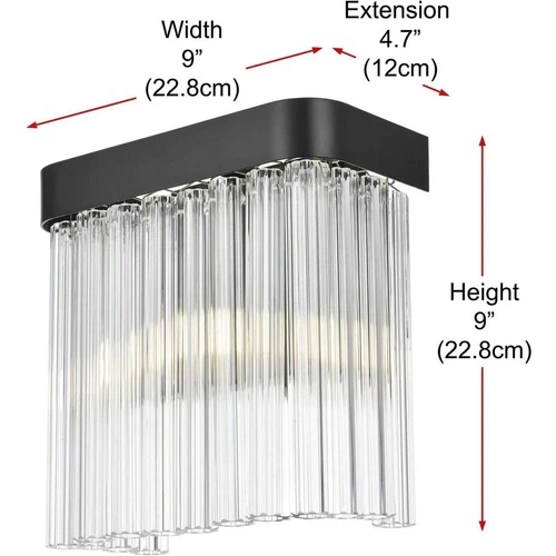Wall Sconce Light Fixture Vanity Black High Quality Bedroom Bathroom Dining Room - Picture 7 of 8