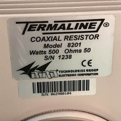 Bird 8201 Termaline Coaxial Resistor 500 Watt 50 Ohms for sale