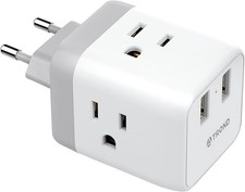 European Travel Plug Adapter - International Power Adapter Converter for Europe