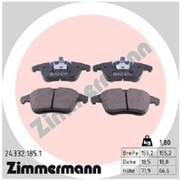 Bremsbelagsatz Scheibenbremse FüR Citroen C5 RW 04 Bis 16 Zimmermann 5FS 5FN