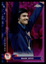 Mark Spitz USA Olympic 2024 Topps Chrome Purple Parallel #45