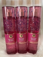 Lot Of 3 Bath and Body Works All Eyes On Her Fine Fragrance Mist 8 Fl Oz