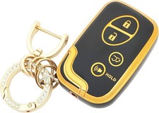Key Fob Cover Fit for Lexus CT200h ES350 GS300 GS350 GS430 GS450h GS460 Black