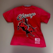 Maglia rossa Mitchell & Ness Chicago Bulls NBA Hardwood Classics taglia M basket