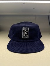 Vintage Style Rolls Royce Navy Corduroy Snapback Hat Baseball Cap Navy