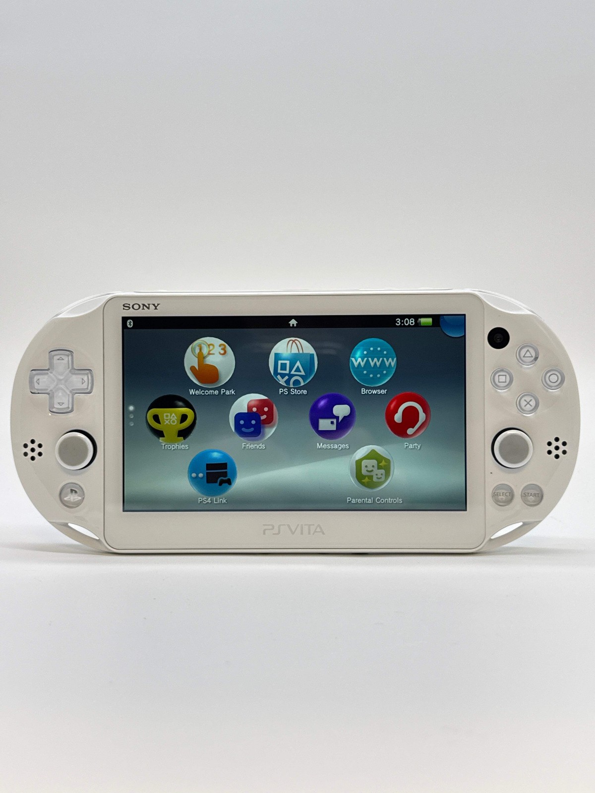 PS Vita PCH-2000 Sony PlayStation White Handheld Console with charging Cable