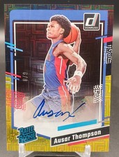 💥2023-24 Donruss AUSAR THOMPSON Black Gold Choice Rated Rookie Auto RC SSP /8