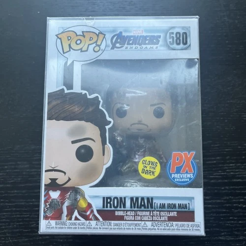 Funko Pop! Vinyl: Marvel - Iron Man (I Am Iron Man) (Metallic) (Glows in the...