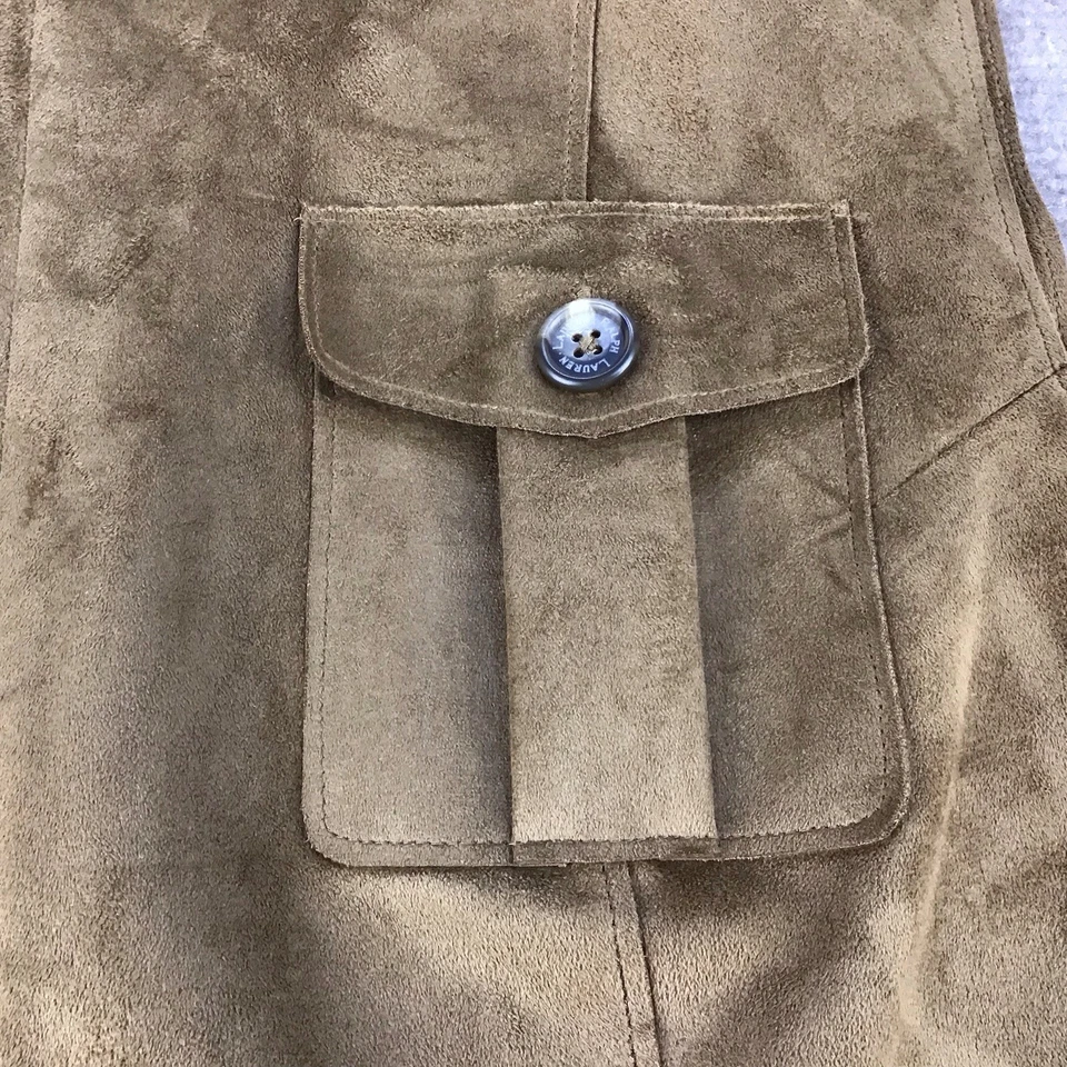 Chaleco Lauren by Ralph Lauren Dry Goods Supply Co. de gamuza sintética con cremallera completa para mujer talla XL Foto 4 de 4