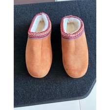 Women  s Slippers Size 36 EU US 5.5 Tan Faux Fur Lined Cozy NWOT