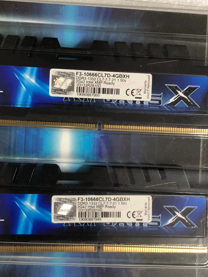 COMBO RAM 8GB SDRAM DDR3 DIMMG.SKILL RIPJAWS F3 4 x modules - Image 3 of 3