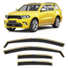 in-Channel Window Rain Guards for Dodge Durango 2011-2026 | Goholy,PC,Extra D...