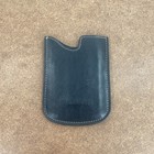 BlackBerry OEM Leather Pocket Case Sleeve Pouch – Black with White Stitching