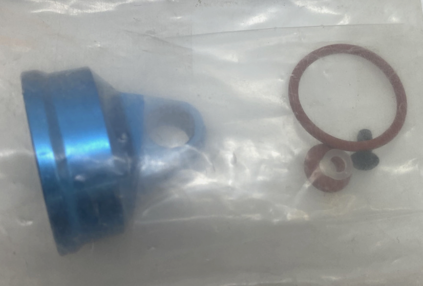 Chapeaux Inférieurs D'amortisseur Losi LOS253032 - Aluminium Bleu Roi (4) - SBR 2.0