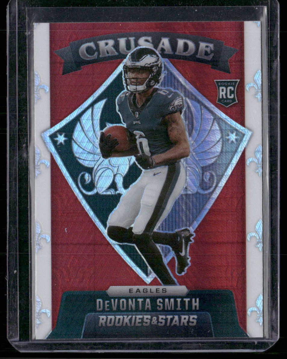 2021 Panini Rookies & Stars - Crusade Red Prizm #CR-25 DeVonta Smith