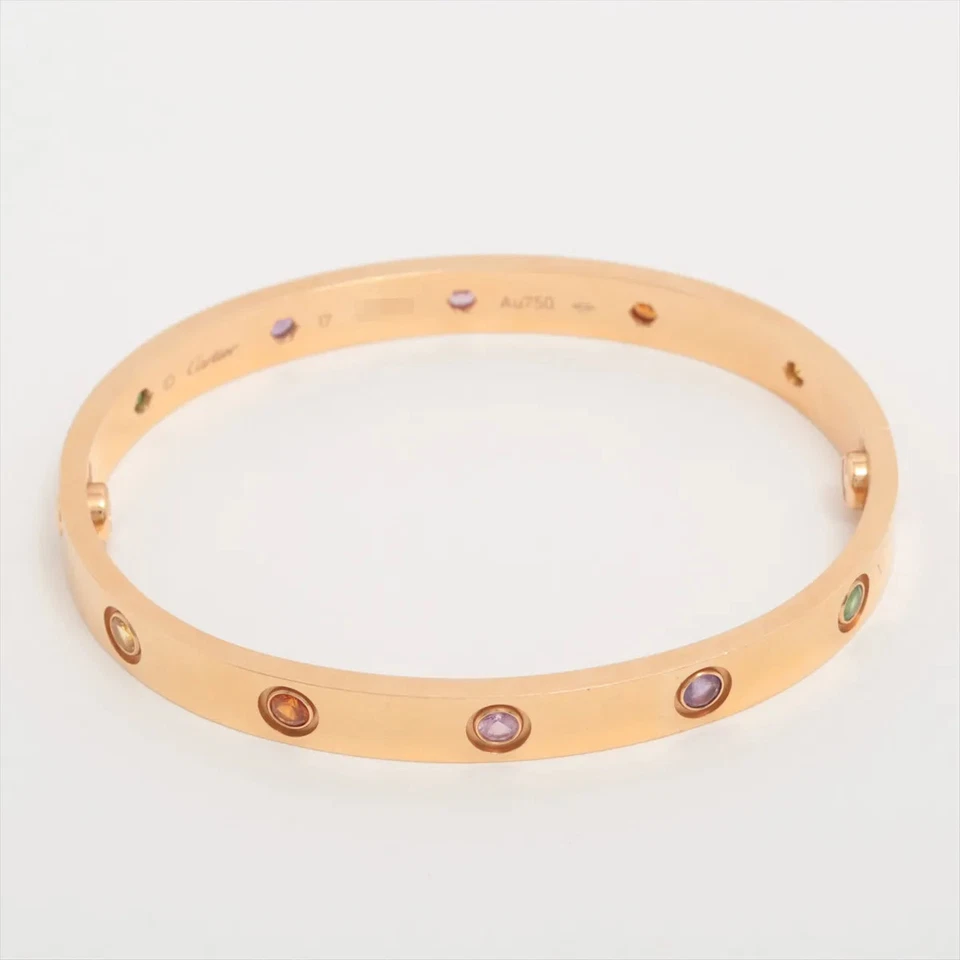 Cartier Love Multicolor Bracelet 750(PG) 30.4g 17 With screwdriver