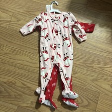 NEW NWT Carter  s Just One You Christmas Santa Sleeper Pajamas 2 Pack 18 Months