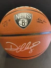 Deron Williams Autographed New Jersey Nets Logo Wilson Basketball Schwartz COA