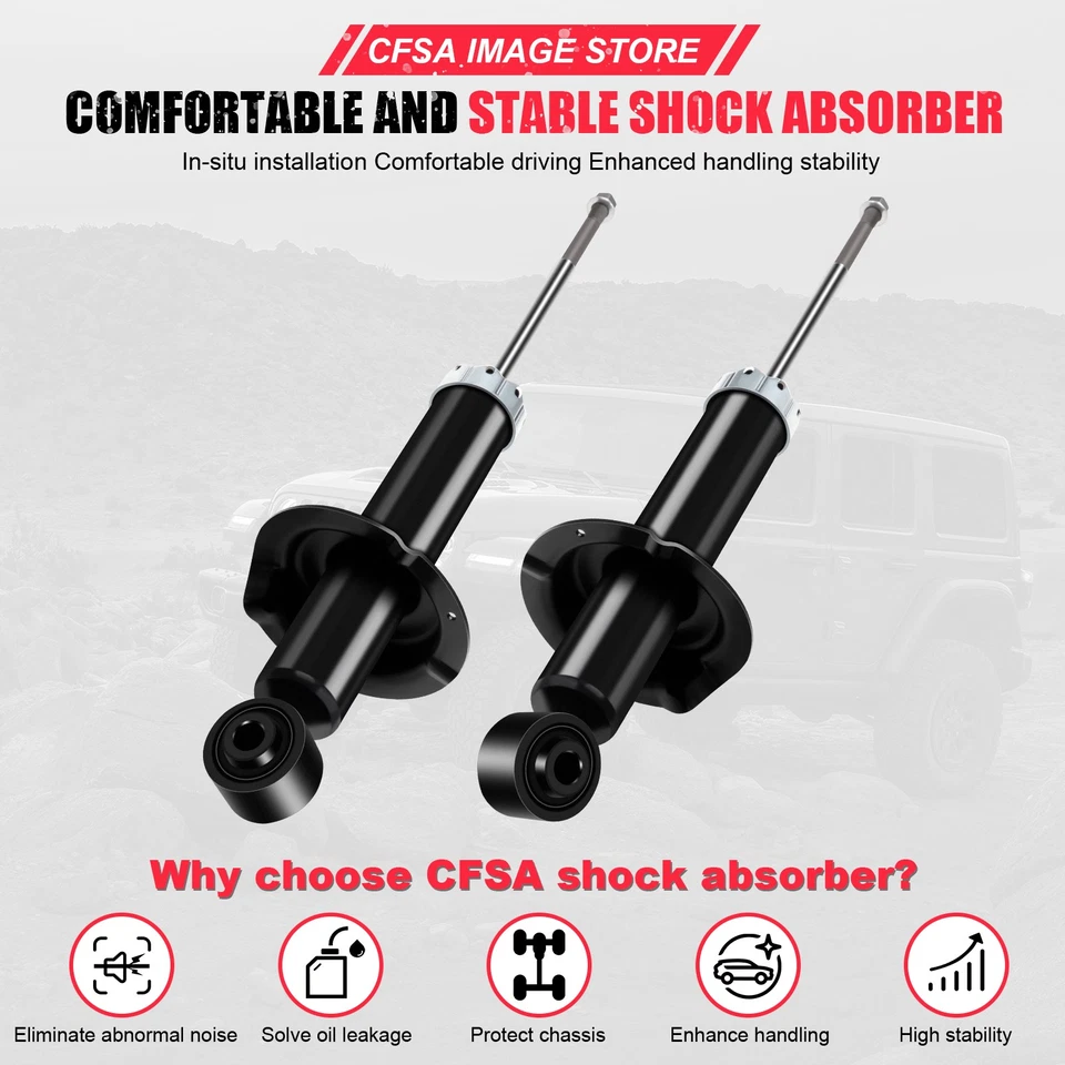 Par de amortiguadores traseros izquierdo y derecho puntales para Honda CR-V EX LX SE 2,4 L 2002-2004 Foto 3 de 4