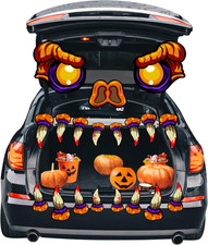 Halloween Trunk or Treat Decorations Kit, Monster Halloween Car Outdoor Decor fo