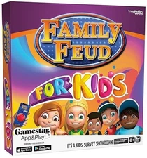 FAMILY FEUD for Kids Edition Card Game, Kid-Friendly Questions, Great Family Fun