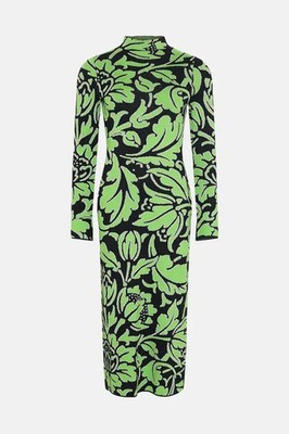 William Morris Society Metallic Floral Jacquard Dress size small