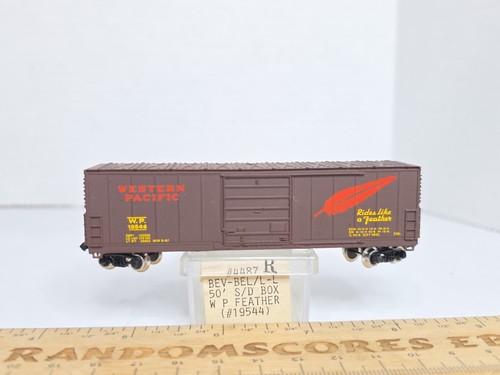 Bev-Bel realista escala N W.P. Carro de carga Western Pacific 19544 50' nuevo en caja | Zustand: Used