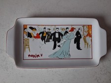 Maxim's paris plat en porcelaine.EN MAIN PROPRE