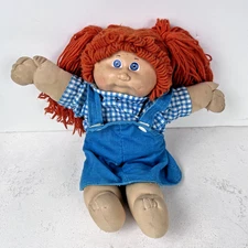 Vintage Cabbage Patch Kid Doll 1982 Head #4 Red Hair Blue Eyes Dimple