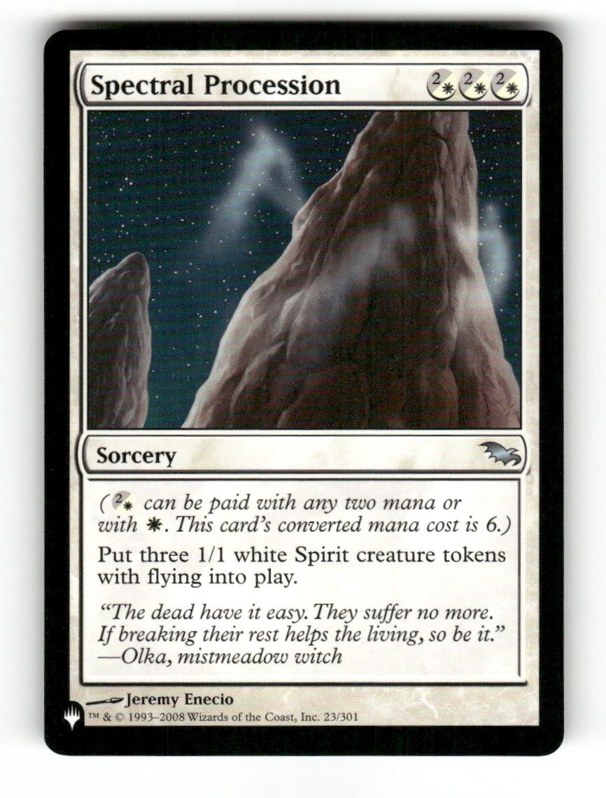 Spectral Procession 23 Uncommon Shadowmoor Magic: The Gathering Near Mint