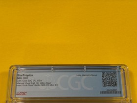 StarTropics (CGC: 9.2 w/ 9.9 Cart!!! and 100% CIB) Nintendo NES not PSA WATA VGA