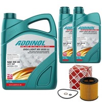 MotoröL Set 5W-30 Giga Light Mv 0530 Ll 7 Liter + ÖLfilter FüR Bmw 5Er X3 X5 3Er