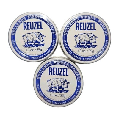 REUZEL Clay Matte Pomade, 1.3 oz (Lot Of 3x)