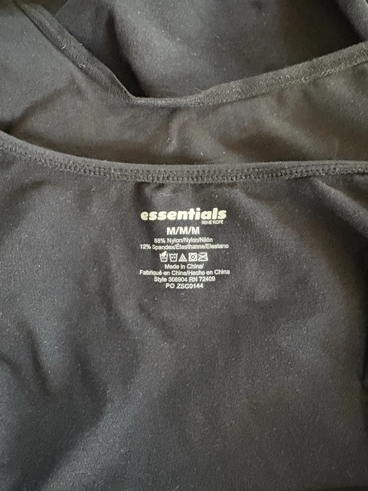 Rene Rofe Essentials Black Thong Bodysuit. Medium. NWT. Free shipping - Image 4 of 4