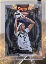 2025 Panini Select WNBA Dominique Malonga Concourse Silver Prizm RC Storm