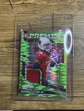 2024 Panini Prizm - Premier Jerseys Marvin Harrison Jr. Neon Green Pulsar Prizm 