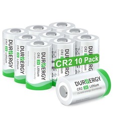 DURNERGY CR2 Lithium Batteries 10 Pack 3 Volt Long 10 Count Pack of 1 