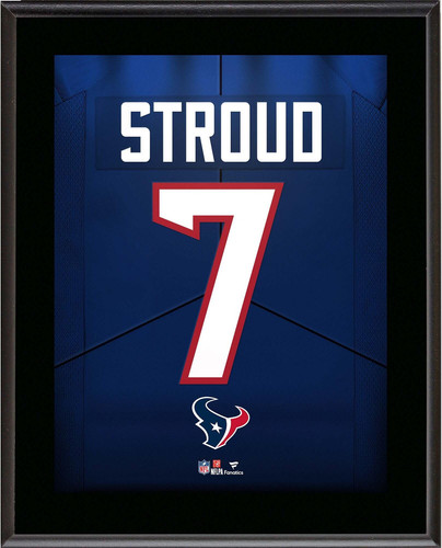 C.J. Stroud Houston Texans 10.5" x 13" Jersey Number Sublimated Player Plaque