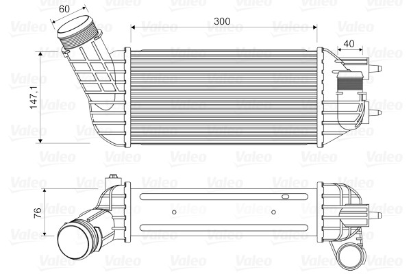 VALEO-OE 818652 Charge Air Cooler for CITROËN,DS,PEUGEOT