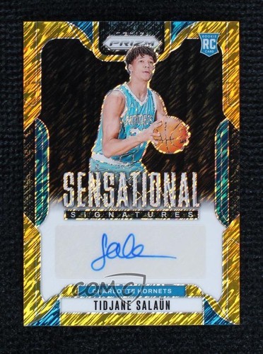 2024-25 Panini Prizm FOTL Gold Shimmer 9/10 Tidjane Salaun Rookie Auto RC 1uw6