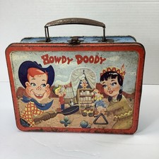Vintage Original 1950s Howdy Doody Metal Lunchbox no thermos... RARE !