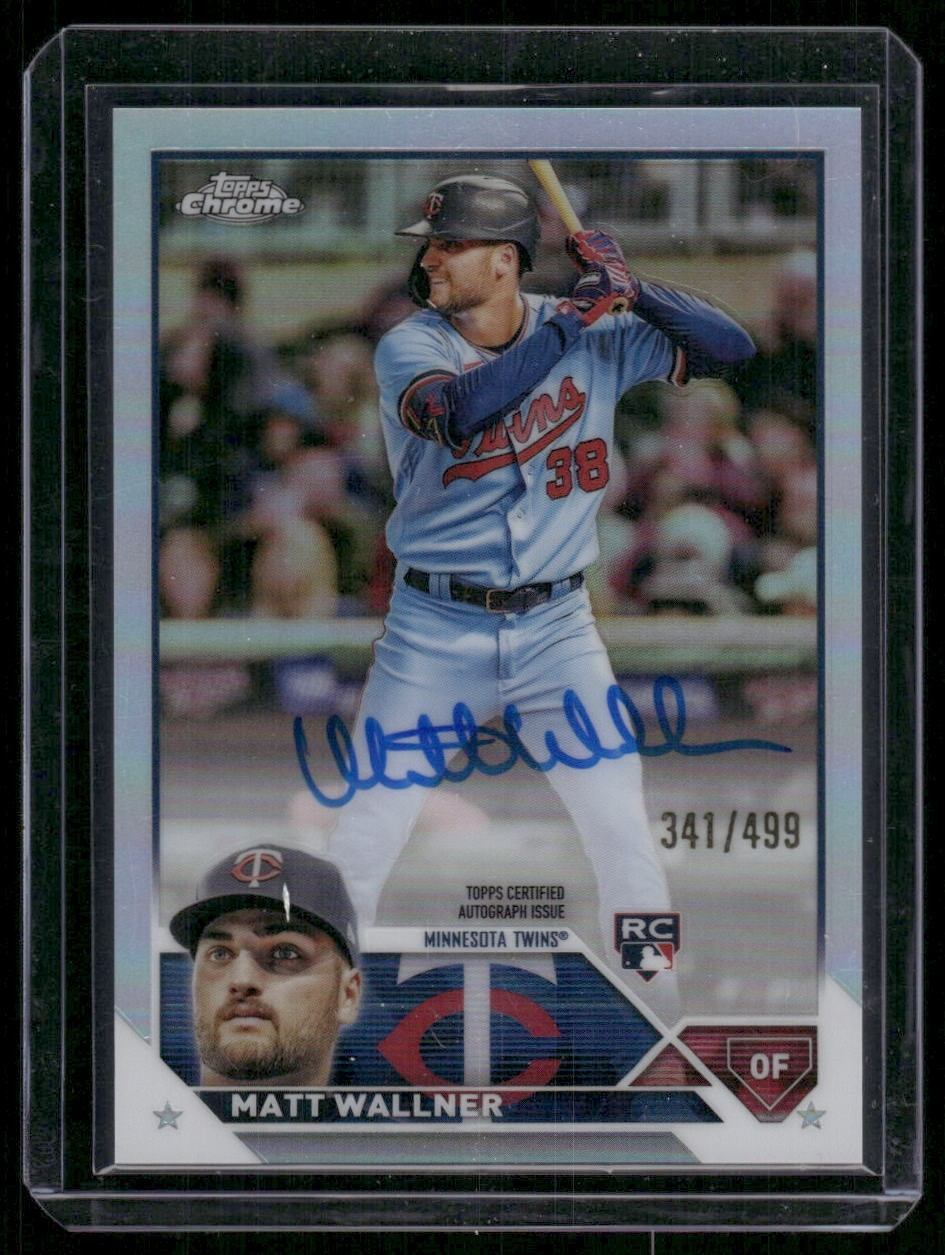 2023 Topps Chrome - Rookie Auto Matt Wallner #RA-MWA Refractor /499