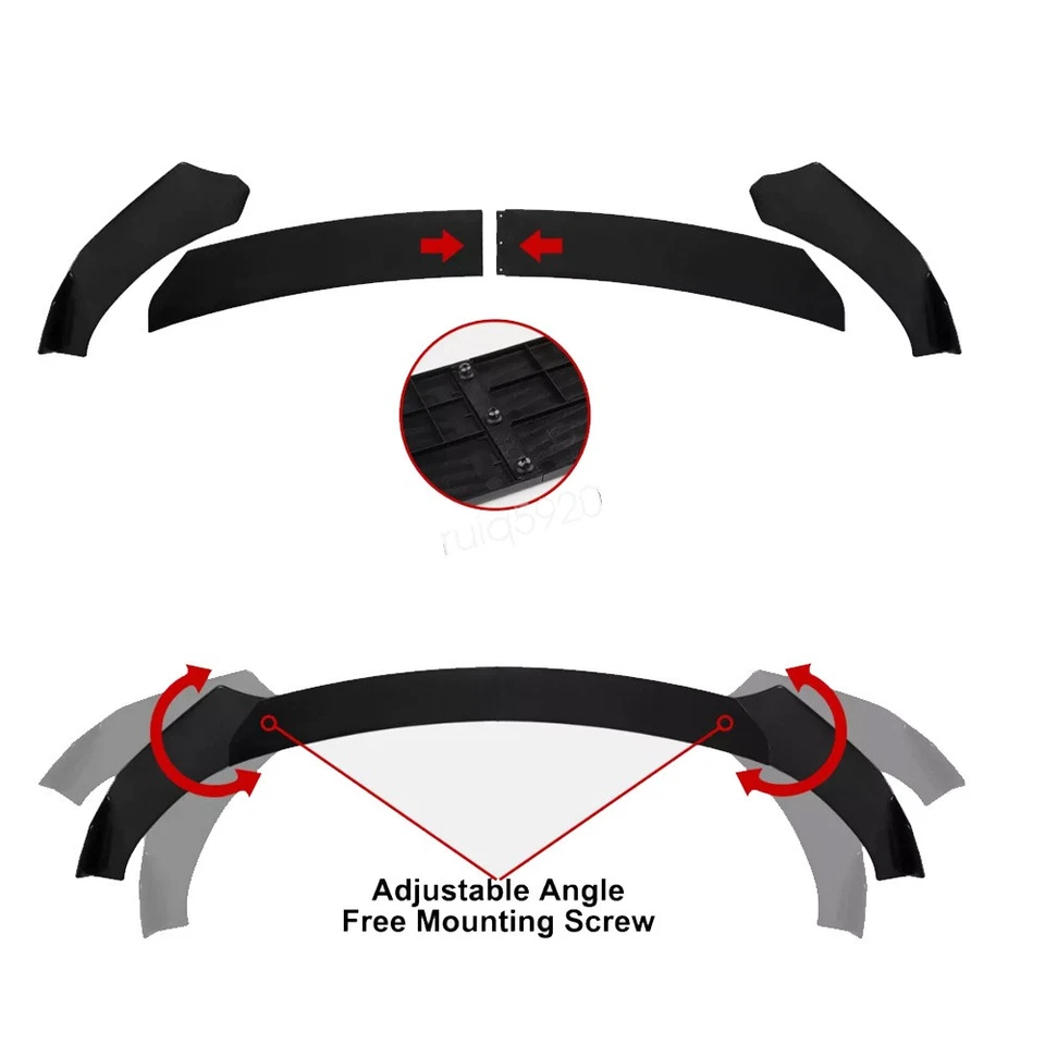 For Chrysler 200 2011-2017 Front Bumper Lip Spoiler Splitter+Side Skirt+Rear Lip - Изображение 3 из 4