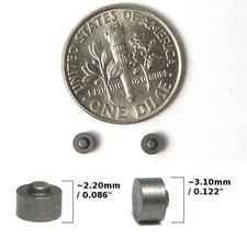 1pr Aurora AFX Magnatraction Original Equip. HO Slot Car Dot Carbon Brushes 2pc