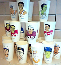 1970s Vintage 7 Eleven Cup Lot 22 Baseball Football Basketball Damage & Wear
