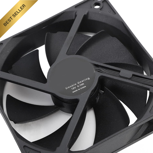 100mm Case Fan, 4Pin PWM, 1800RPM, Low Noise, Dual Ball Bearing - Picture 6 of 12