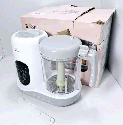 BEAR Fabricante de Alimentos para Bebés Un Paso Procesador de Alimentos para Bebés Vapor Puré SJJ-R03B5-BLANCO - Imagen 5 de 16