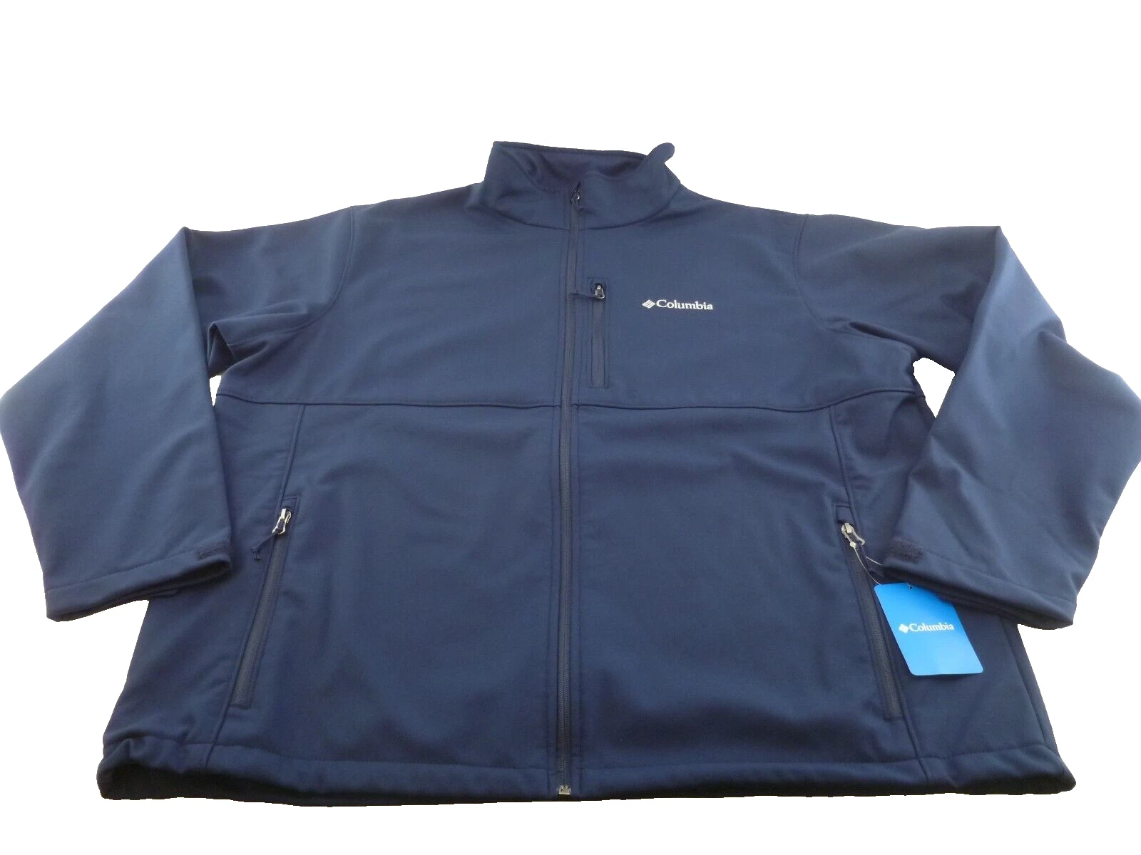 NEW Men's Columbia Ascender Softshell Jacket-2XL, Navy (WM6044)
