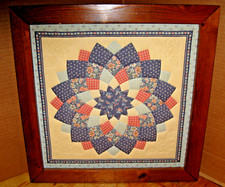 Framed Swirled Star Quilt